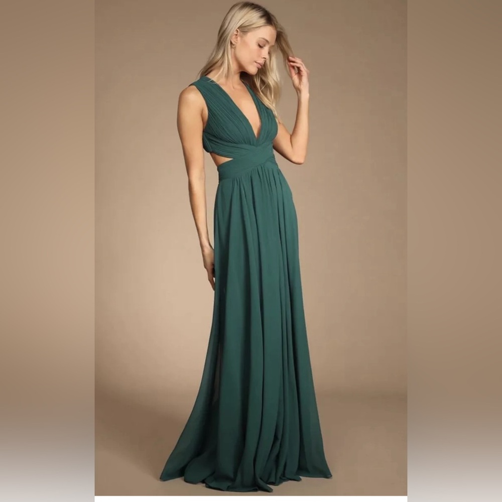 Lulus Vivid Imagination Green Maxi
